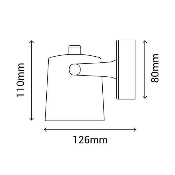 Must seinalamp , kõrgus 11 cm Ibai - SULION-image-3