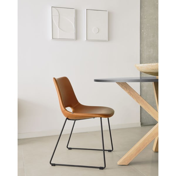 Pruun söögitool Zahara - Kave Home-image-1