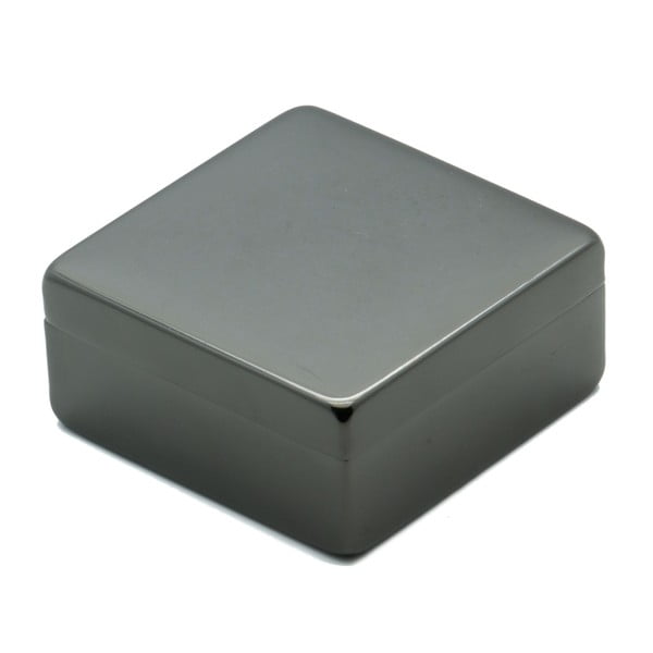 Ocelově šedý úložný box s víkem Lund London Luxe Square