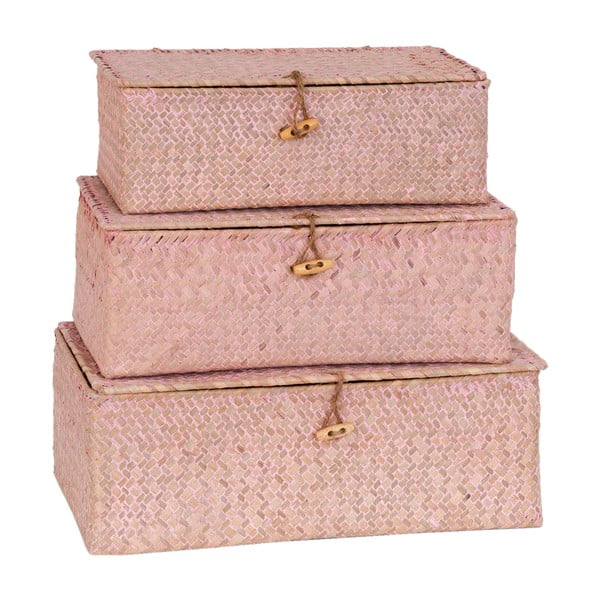Sada 3 krabic Wild Pink