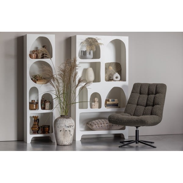 Valge raamaturiiul 48x180 cm Caz - WOOOD-image-1