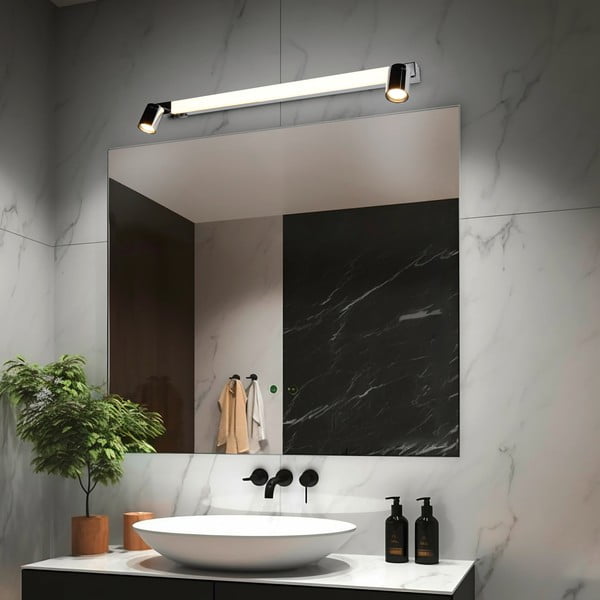 Läikiv hõbedane LED seinavalgusti Enrico - Trio-image-1