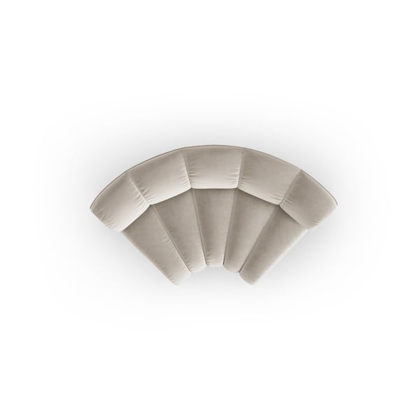Kreem sametist diivanimoodul (muutuv nurk) Lupine - Micadoni-image-2