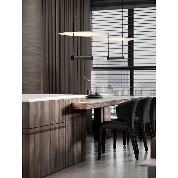 Valge/mattmust alumiiniumist hämardatav LED-rippvalgusti ø 40 cm Diona - Nova Luce-image-1