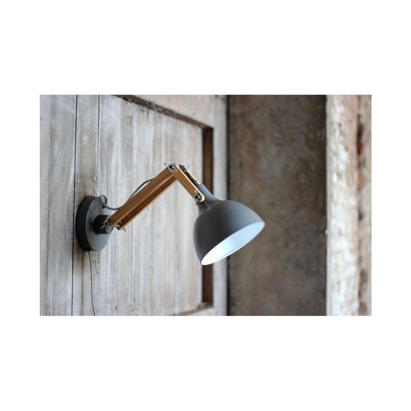 Šedé nástěnné svítidlo Red Cartel Dexter Duro-image-1