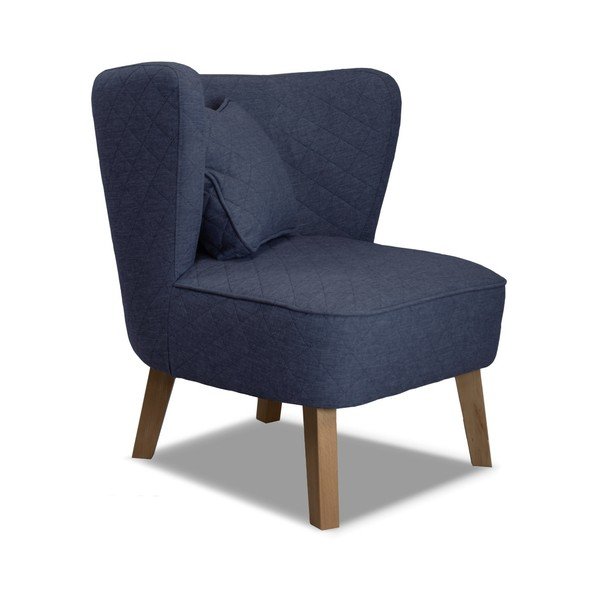 Námořnicky modré křeslo Rodier Percale