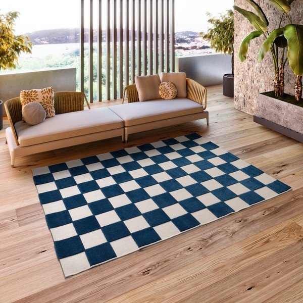 Sinine/kreemikas sise- ja õuevaip 160x230 cm Cuadros - Universal-image-1