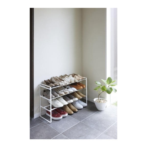 Valge reguleeritav jalatsiriiul 3 tasandiga Maebashi - YAMAZAKI-image-1