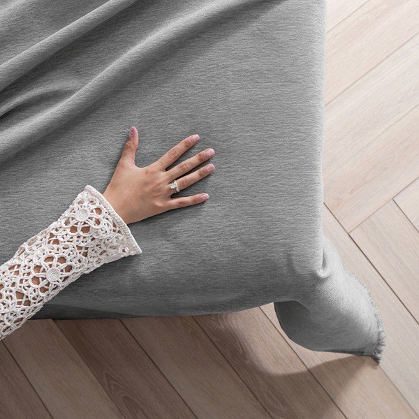 Hall šenillist voodikate 220x240 cm Talo - Filumi-image-1