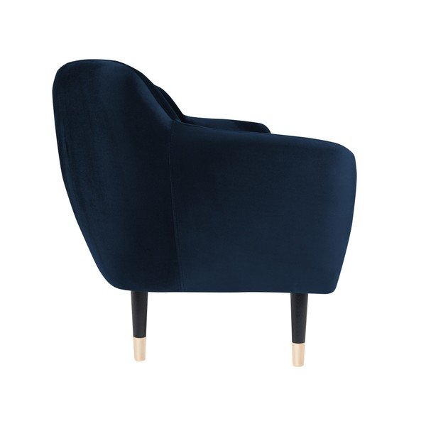 Tmavě modrá pohovka s černými nohami Mazzini Sofas Amelie, 158 cm-image-3