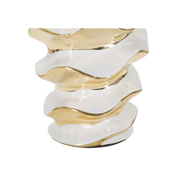 Valge/kuldne keraamiline laualamp tekstiilist varjuga (kõrgus 53 cm) Glam Space - Mauro Ferretti-image-4