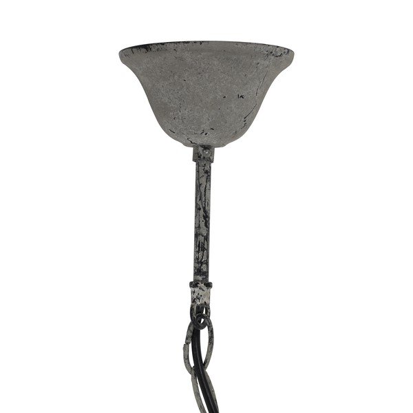 Valge metallist rippvalgusti ø 36 cm Luna - Light & Living-image-3