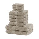 Beežid froteest puuvillased käterätikud ja saunalinad, komplekt 10 tk Marina – DecoKing