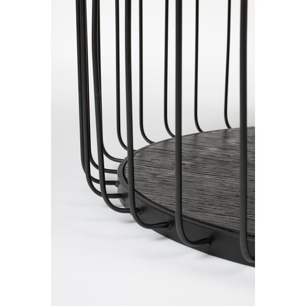 Must klaasist kohvilaud , ø 60 cm Lance - White Label-image-3