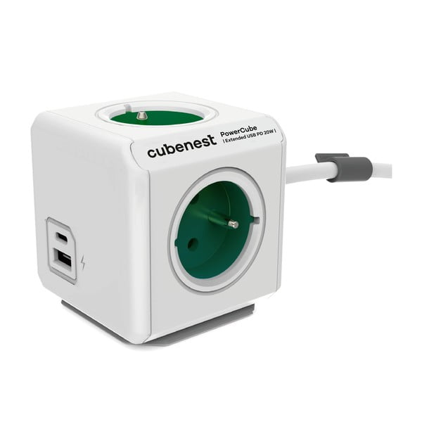 Pistikupesa PowerCube Extended USB - Cubenest