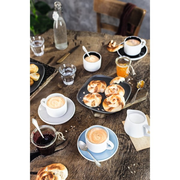 Hall ja valge portselanist kruus taldrikuga Maxwell & Williams Tint, 240 ml - Maxwell & Williams-image-1