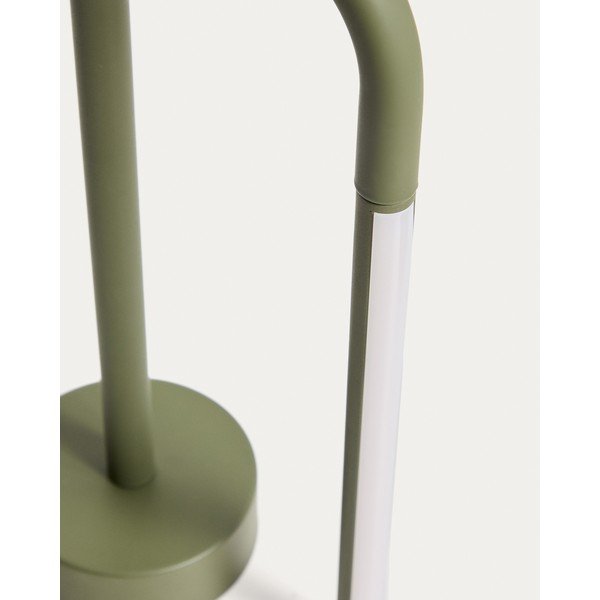 Roheline metallist LED-laualamp (kõrgus 30 cm) Bow - Kave Home-image-3