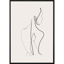 Seinaplakat raamis SKETCHLINE/NAKED, 70 x 100 cm Sketchline Naked - DecoKing