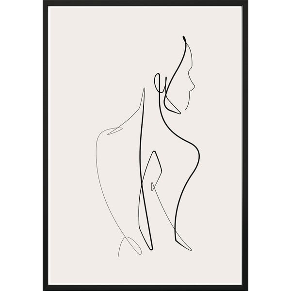 Plakat raamides 40x50 cm Sketchline Naked - DecoKing