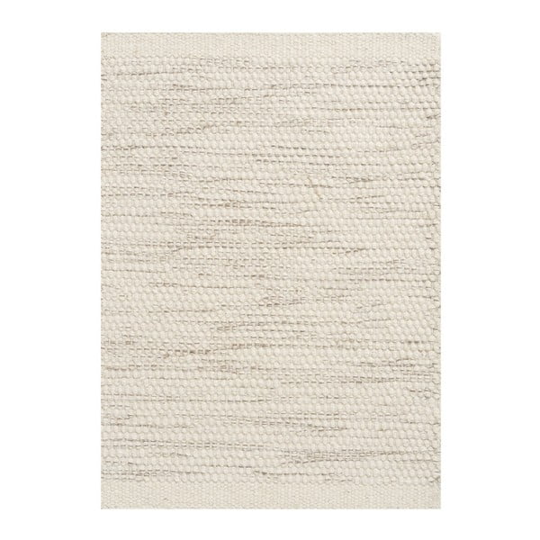 Vlněný koberec Asko, 80x250 cm, slonovinová kost