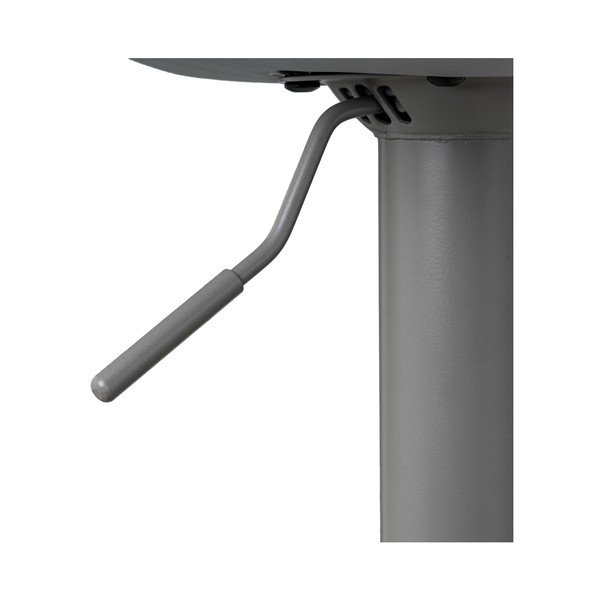 Hallid kunstnahast reguleeritava kõrgusega baaritoolid 2tk komplektis (istme kõrgus 56,5 cm) - Casa Selección-image-3