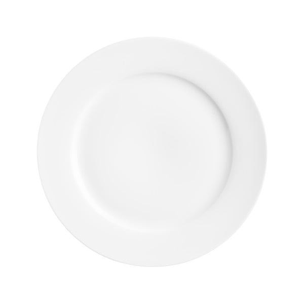 Bílý dezertní porcelánový talíř Price & Kensington Simplicity, ⌀ 19 cm