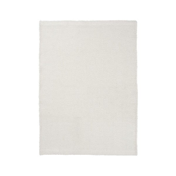 Vlněný koberec Asko, 80x250 cm, bílý