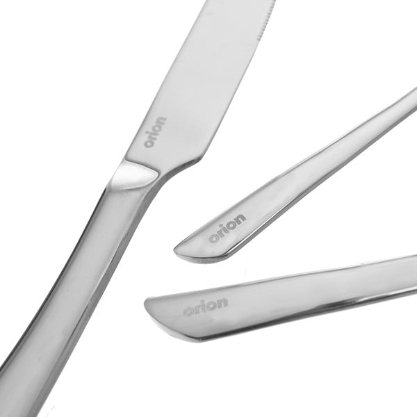 24-osaline hõbedane roostevabast terasest söögiriistade komplekt Shape - Orion-image-4