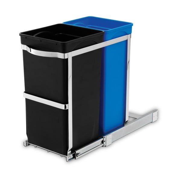 Plastist prügikast 35 l Dual - simplehuman-image-4