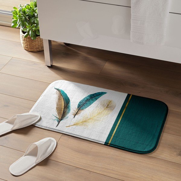 Tekstiilvannimatt 45x75 cm Plumiss - douceur d'intérieur-image-1