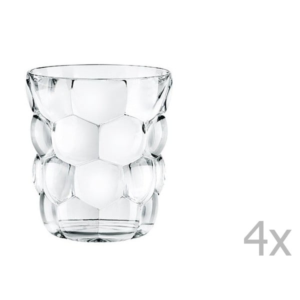Sada 4 sklenic na whisky z křišťálového skla Nachtmann Bubbles, 330 ml