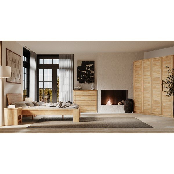 Madal tammepuidust kummut 105x96 cm Timo - Olivia Living-image-3