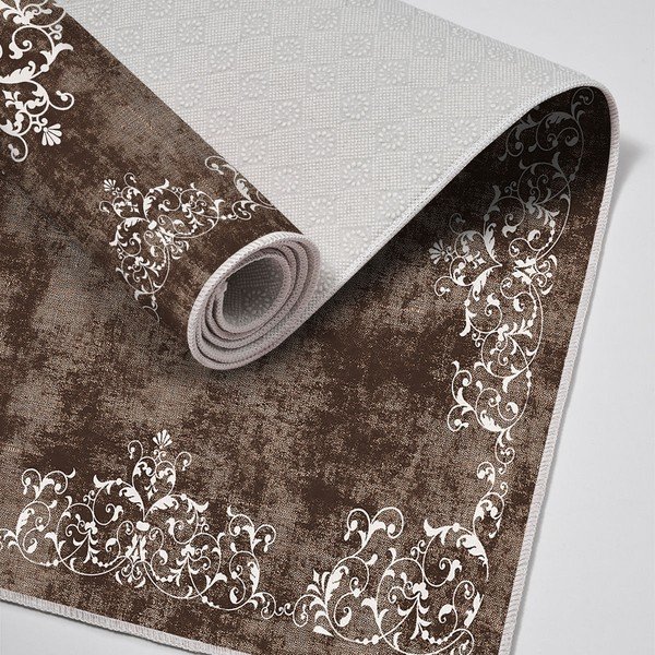 Pruunid vannitoamatid komplektis 2 tükki 60x100 cm - Foutastic-image-2