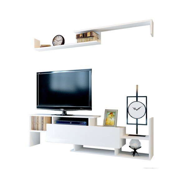 Valge TV-komplekt 154x42x25 cm Dream – Kalune Design-image-2