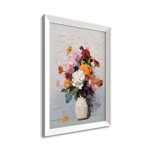 Trükitud pilt raamiga 56x75 cm White Vase - Styler-image-4