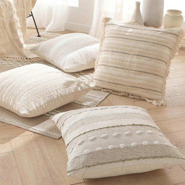 Puuvillane dekoratiivpadi 60x60 cm Atlas - douceur d'intérieur-image-1