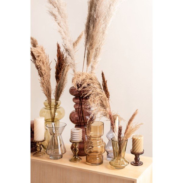 Hall kihiline küünal, kõrgus 7,5 cm Layered Circles - PT LIVING-image-1