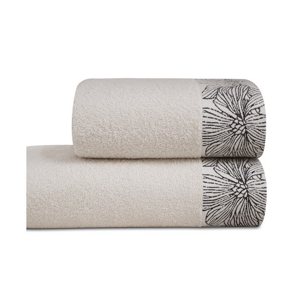 Elevandiluu värvi frotee puuvillane rätik 50x100 cm Valencia - My House-image-2