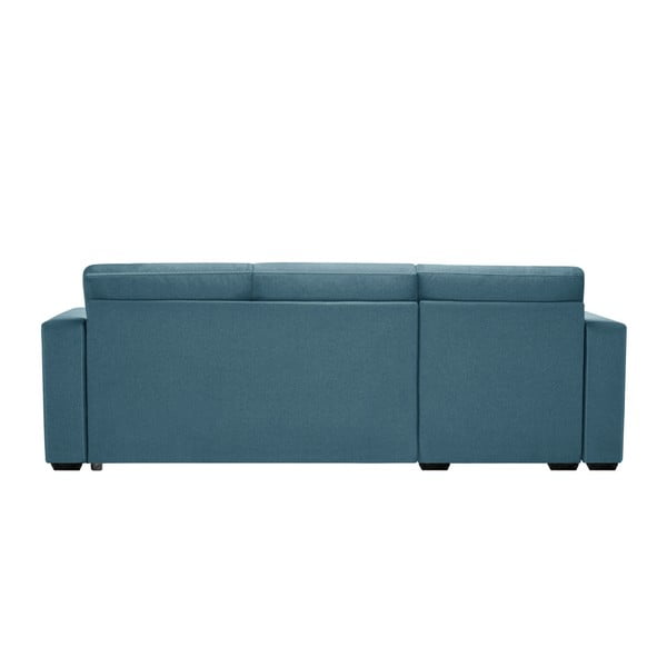 Světle tyrkysová rozkládací pohovka s úložným prostorem INTERIEUR DE FAMILLE PARIS Succès, levý roh-image-3