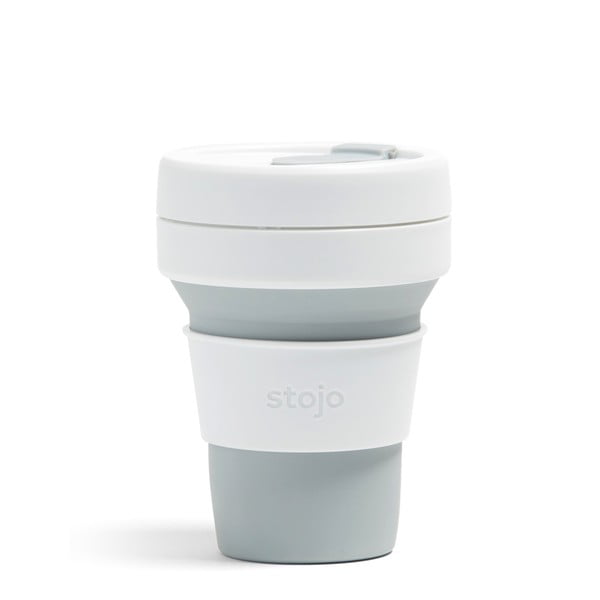 Dove valge ja hall kokkupandav reisikruus, 355 ml Pocket Cup - Stojo
