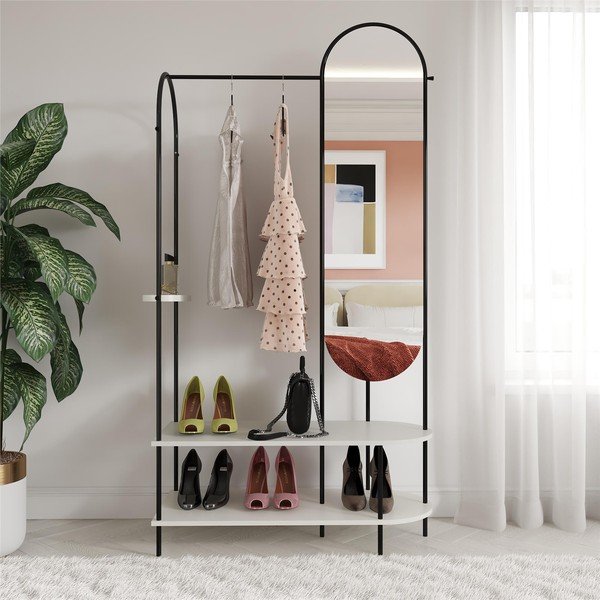 Must-hall metallist koridorikomplekt 101x183x43 cm Anastacia - Støraa-image-1