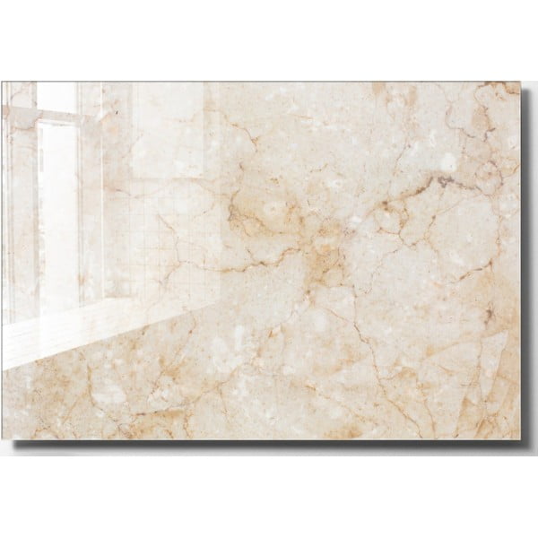 Klaasist maal 70x50 cm Marble - Wallity