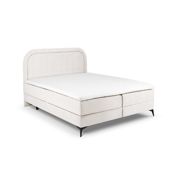 Beež kastipingiga voodi koos hoiualusega 160x200 cm Eclipse - Cosmopolitan Design