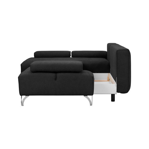 Tmavě šedá rohová rozkládací pohovka Windsor & Co Sofas Virgo, levý roh-image-4