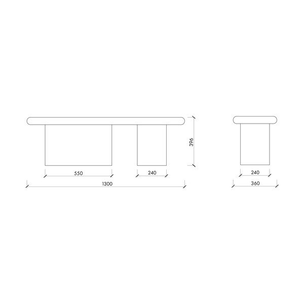 Polsterdatud pink, mis on valmistatud telliskivi värvi buklee kangast Rull - noo.ma-image-4