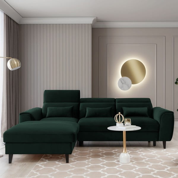 Tumeroheline sametist lahtikäiv/sahtliga nurgadiivan (vasak nurk/lamamisosaga) Foble – ELTAP-image-1