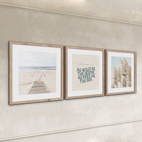 Maalid 3tk komplektis 30x40 cm Seaside - Styler-image-2