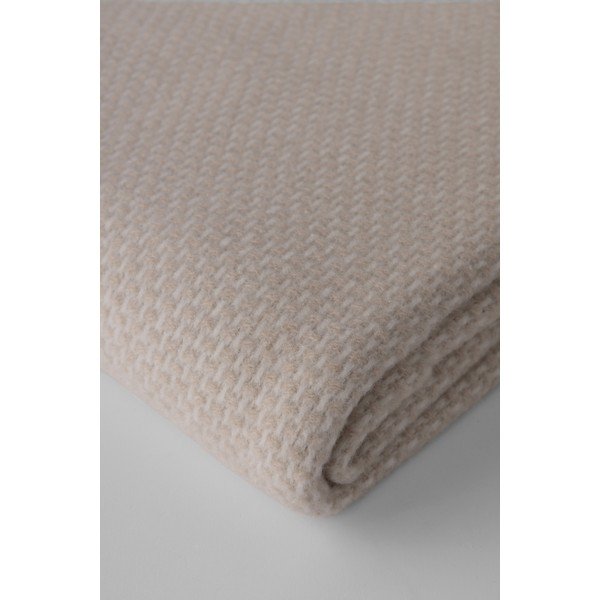 Beež pleed puuvilla seguga 140x180 cm Zen – Euromant-image-2