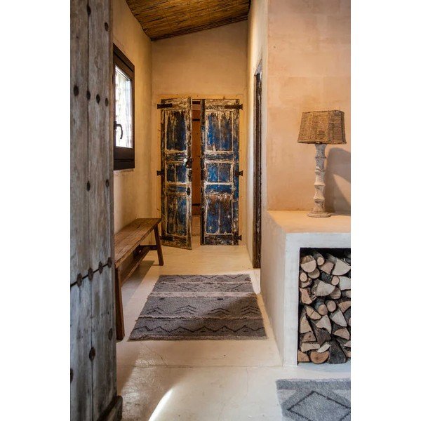 Hall pestav käsitsi kootud villane vaip 140x200 cm Lakota Night - Lorena Canals-image-4