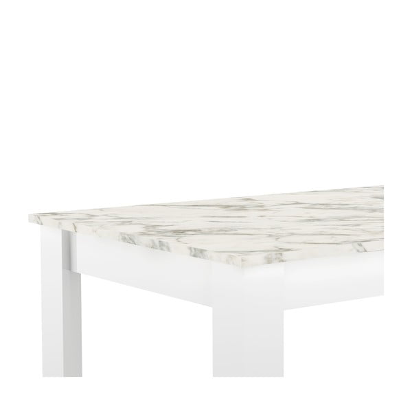 Valge söögilaud marmorplaadiga 110x70 cm Nice - TemaHome-image-4